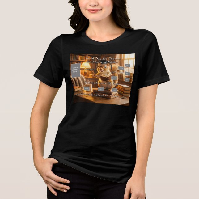 Camisa de Apreciação de Professores Esquilo da Bib (Frente)