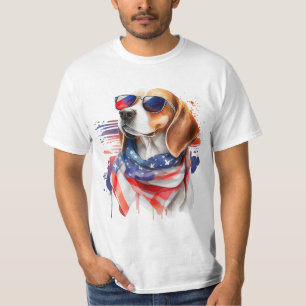 Camisa de Aquarela Cachorro-Beagle Sublimation Wat