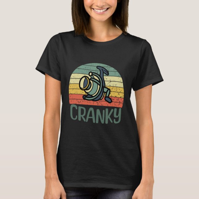 Camisa De Aranha Engraçada Para Pescadores Crankad (Frente)