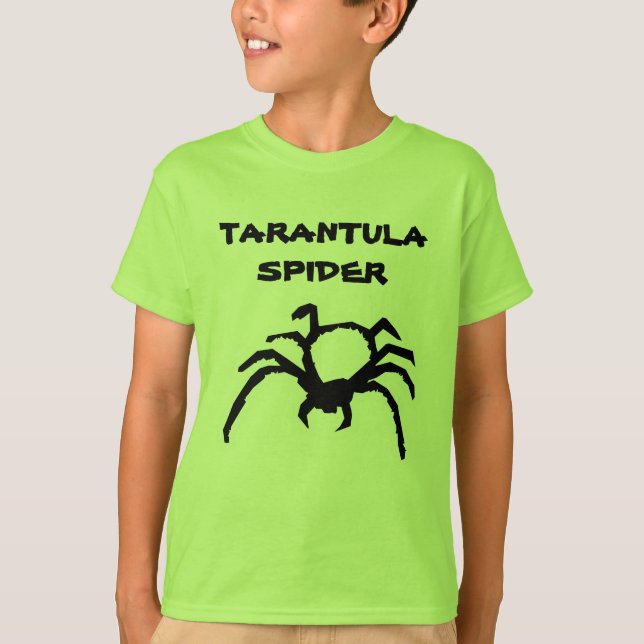 Camisa de aranha Tarantula para crianças (Frente)