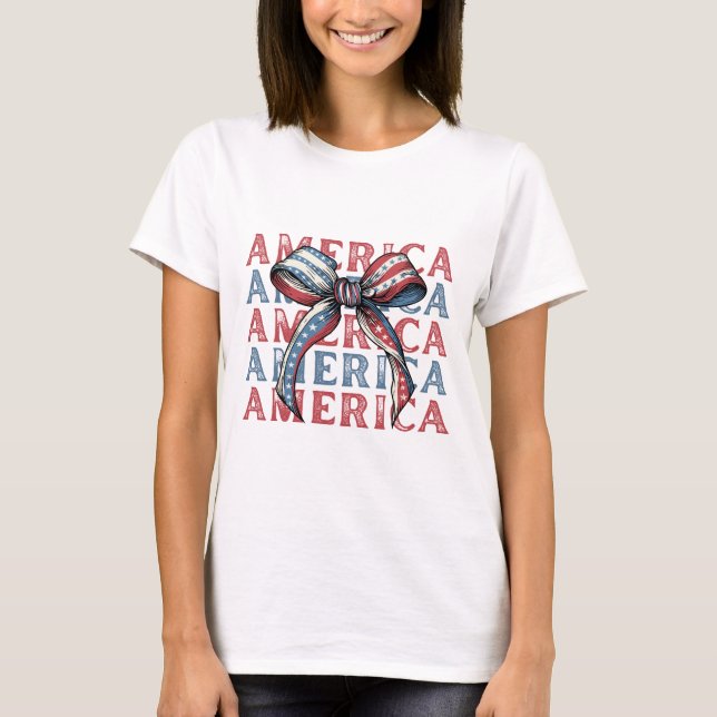 Camisa de Arco América | Cute Patriótico 4 de julh (Frente)