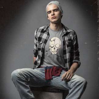 Camisa de Arte com Linha Crônica Masculina - Esque