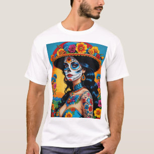 Camisa De Arte Crônica De Açúcar Vibrada T Retroes