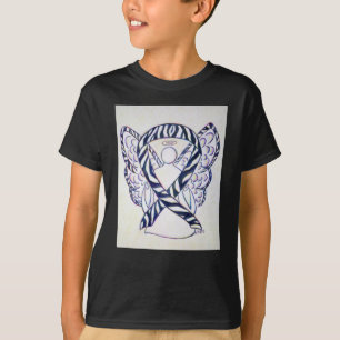 Camisa De Arte De Anjo Da Fita De Zebra