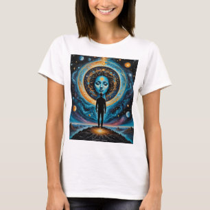 Camisa de Arte de Deusa Cósmica Carpe Diem