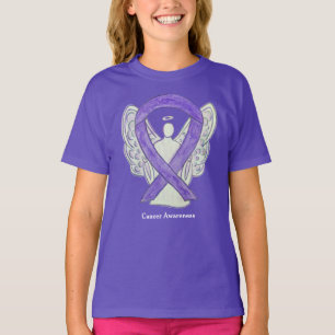 Camisa de Arte do Anjo para Sensibilização do Canc