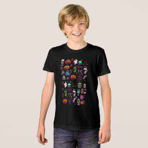 Camisa de Arte do Ícone de Halloween e Monstro