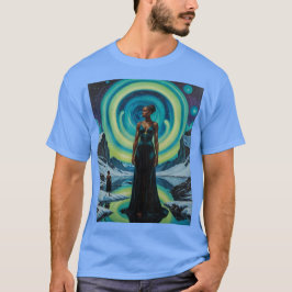Camisa de Arte do Portal da Rainha do Gelo Celesti