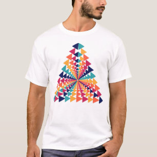 CAMISA DE ARTE GEOMÉTRICA TRIÂNGULO.