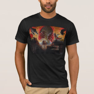 Camisa de Arte Original do Balão Vermelho Mídia 