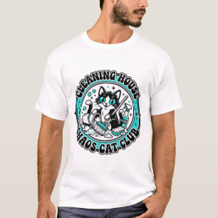 Camisa de Arte para Amante de Gato Caótico de Limp