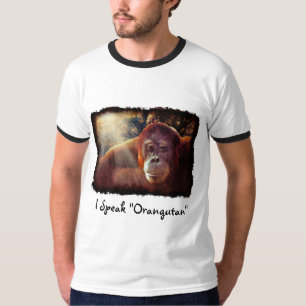 Camisa De Arte Sobre A Vida Selvagem De Red Ape, A