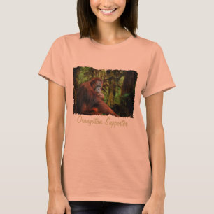 Camisa De Arte Sobre A Vida Selvagem De Red Ape, A