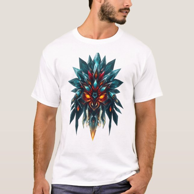 Camisa de Arte Tribal Vibrante (Frente)