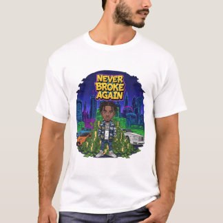 Camisa De Arte Urbana "Nunca Mais Quebrado"