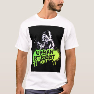 Camisa de Arte Urbana Verde e Negra - Negrito