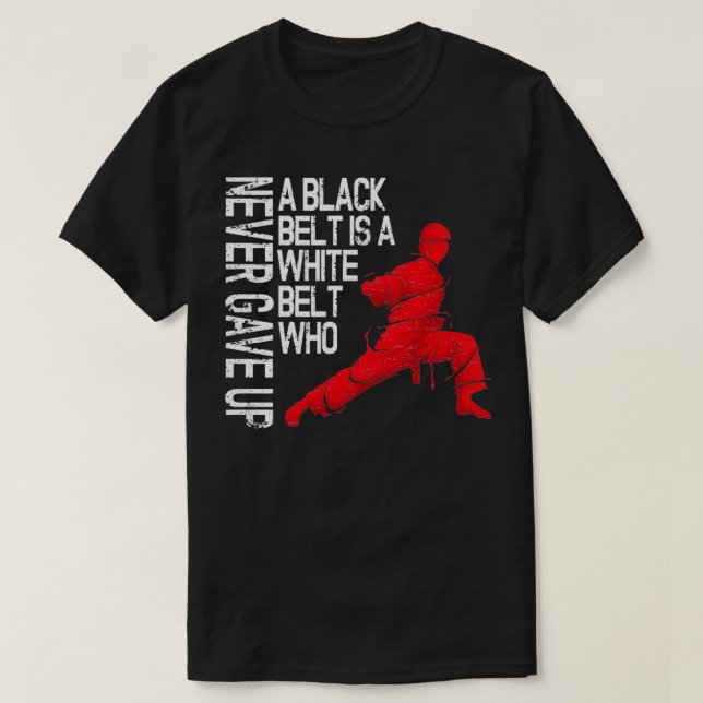 Camisa de Artes Marciais Taekwondo Karate Um Cintu (Frente do Design)