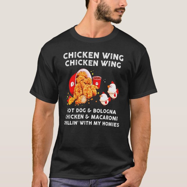 Camisa de Asa de Frango Asa de Frango Crianças Cac (Frente)