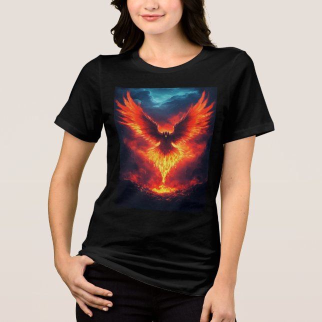 Camisa De Ascensão De Fogo Da Phoenix (Frente)