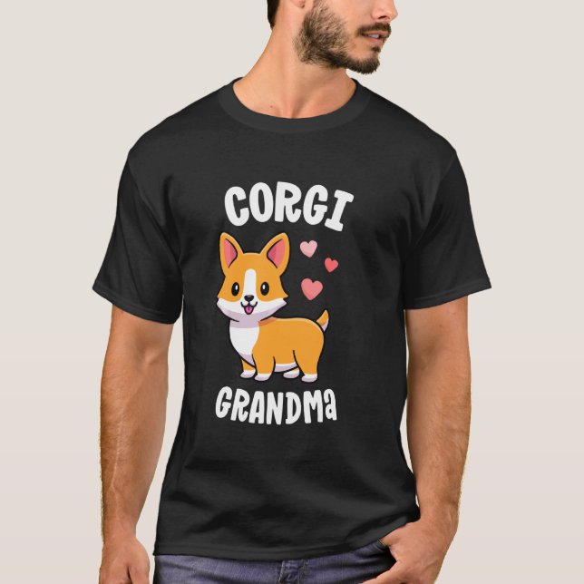 Camisa de Avó Corgi Eu Amo Meu Presente Galês Pemb (Frente)