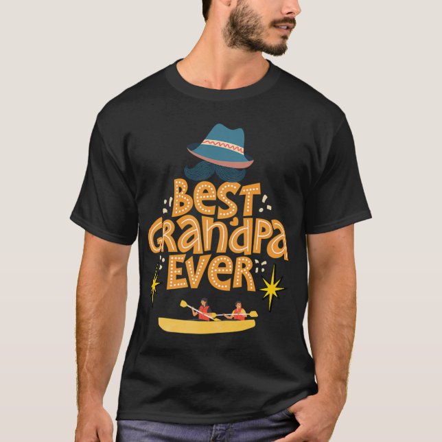 Camisa de Avô de Pesca de Caiaque - Camisa engraça (Frente)
