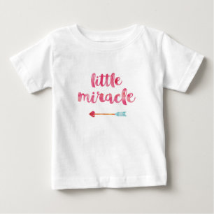 Camisa de babados para meninas com tipografia de p