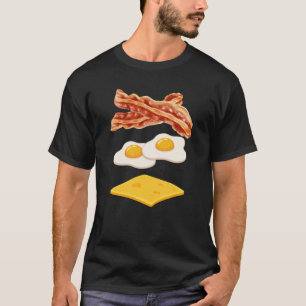 Camisa de Bacon Ovo e Queijo Funny Breakfast