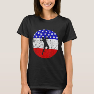 Camisa de Badminton da Bandeira Americana - Jogado
