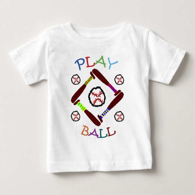 Camisa de Baile Play de Baseball (Frente)