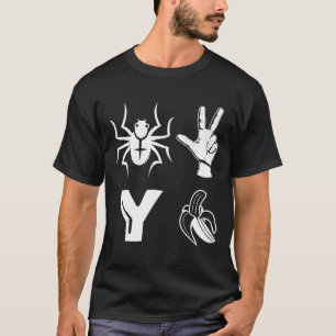 Camisa de Banana Spider 2 Y Engraçada para Amante 