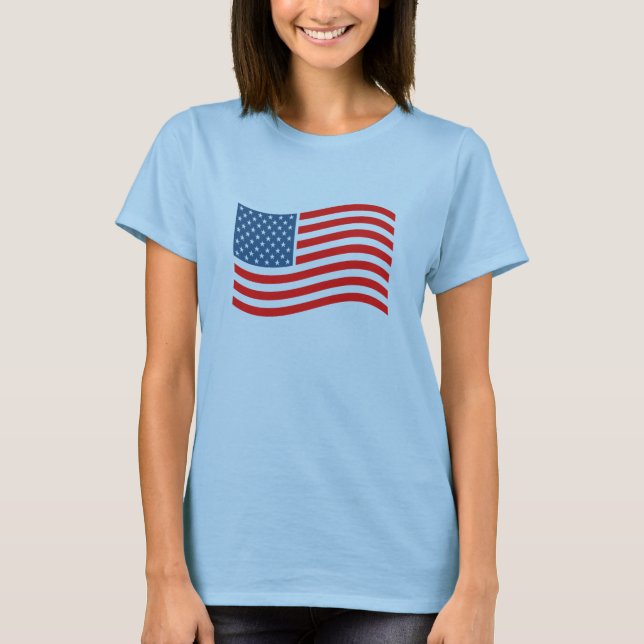 Camisa de bandeira americana (Frente)