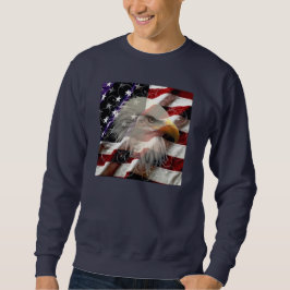 Camisa de bandeira da águia americana
