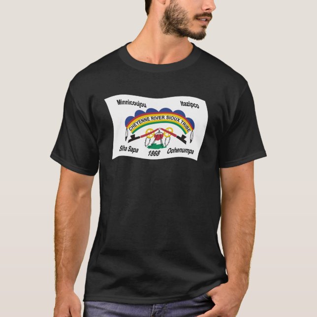 Camisa de bandeira de Sioux do rio Cheyenne (Frente)