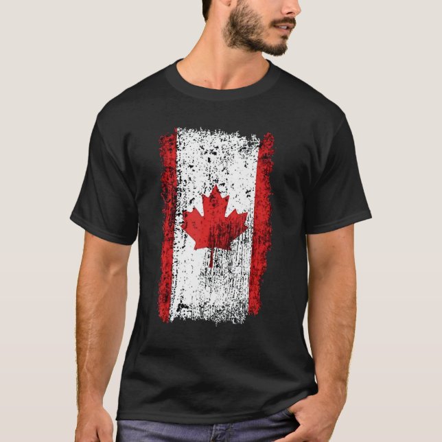 Camisa de bandeira do Canadá, Canadá, bandeira do  (Frente)