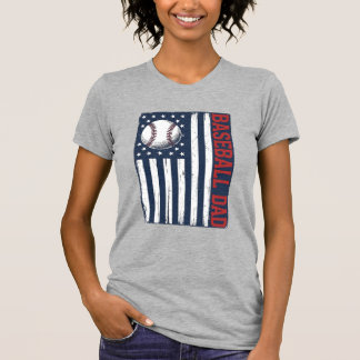 Camisa de bandeira do pai de beisebol vintage Desi