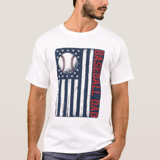 Camisa de bandeira do pai de beisebol vintage Desi