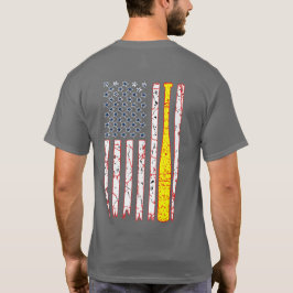 Camisa de bandeira do Softball com 603 pontas, de 