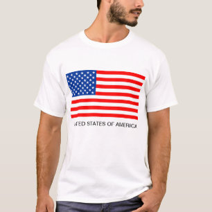 camisa de bandeira dos estados unidos da américa