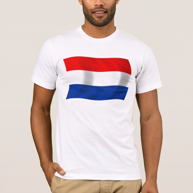 Camisa De Bandeira Dos Países Baixos (Frente)