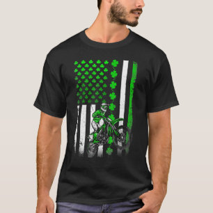 Camisa De Bandeira Irlandesa Americana Para Moto