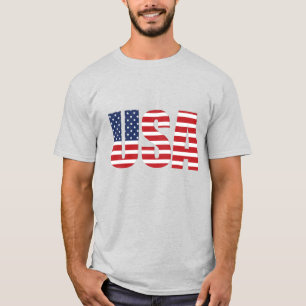 Camisa de bandeira masculina EUA