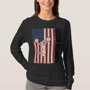 Camisa de bandeira vintage patriótica Cheer Grandp