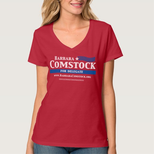 Camisa de Barbara Comstock do delegado do VA das (Frente)