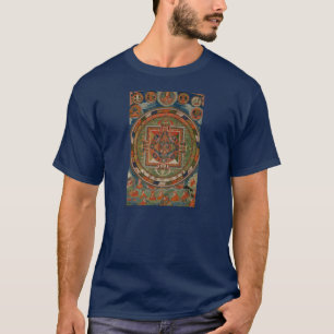 Camisa de Bardo Thangka T do tibetano do tecido de