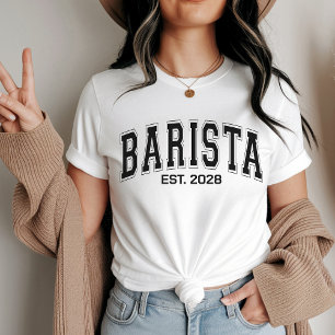 Camisa de Barista, Suéter de Barista de Café Novo