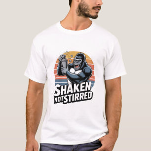 Camisa de Barman Gorila Agitado Não Mexido