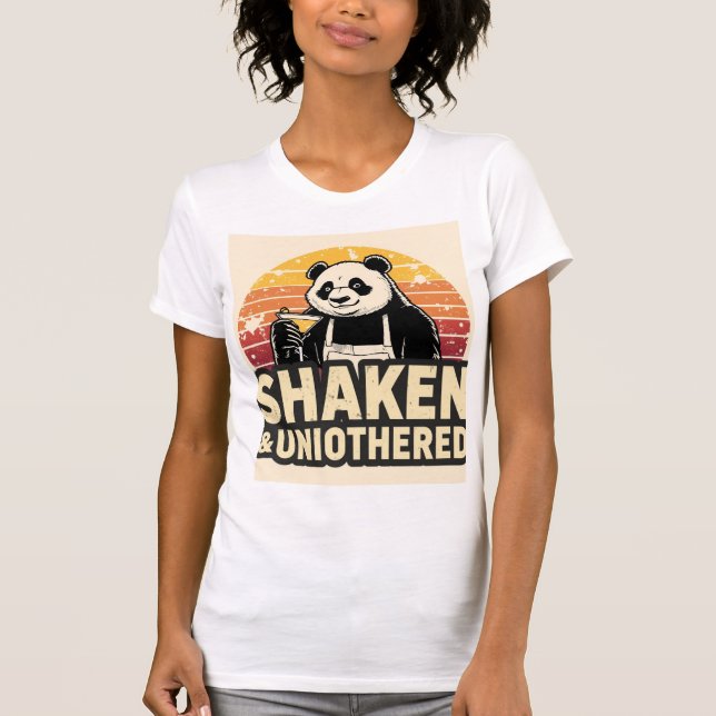 Camisa de Barman Panda Abalada & Impassível (Frente)