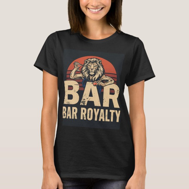 Camisa de Bartender Leoa Bar Royalty (Frente)