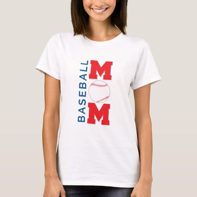 Camisa de baseball da mãe para mulheres (Frente)