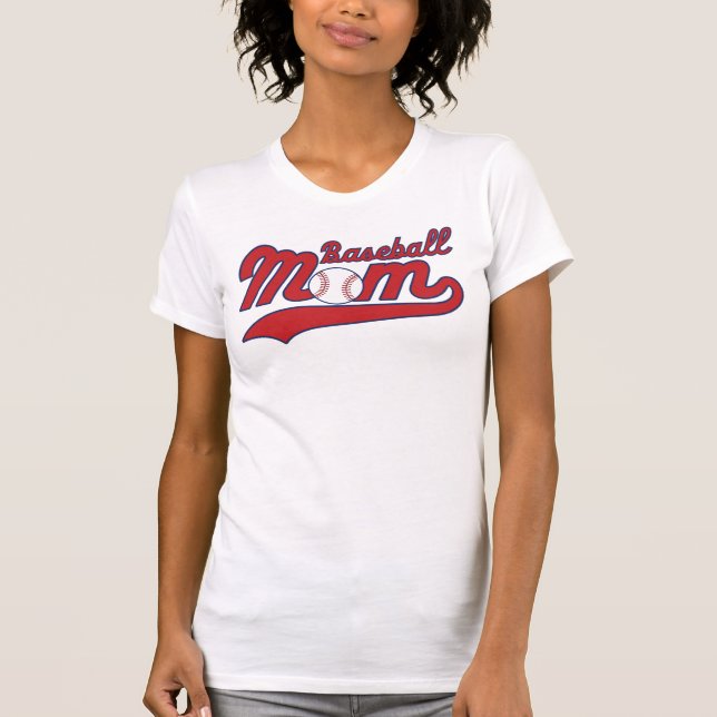 Camisa de basebol da mãe (Frente)